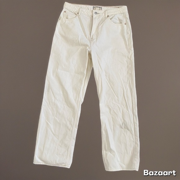 We The Free Denim - We The Free The White Genuine straight-leg jeans